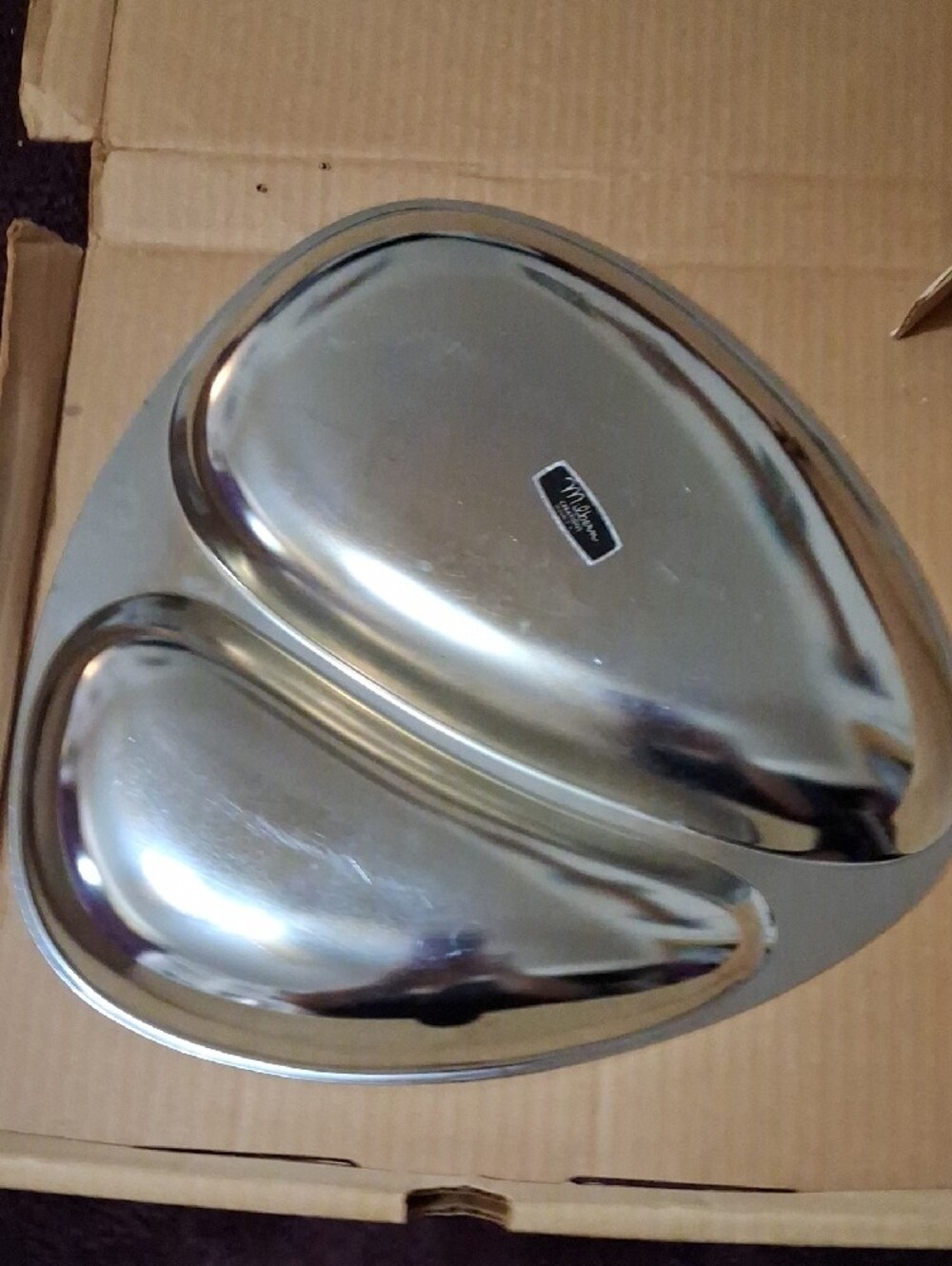 Double Tear Drop Dish - Chromium (Boxed) - Picture 3 of 3